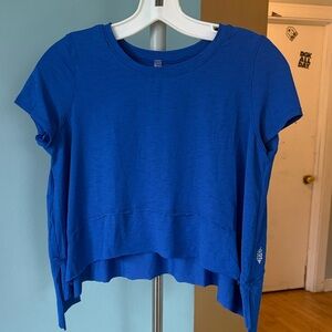 FP Movement by Free People Vibrant Blue tempo short sleeve tee